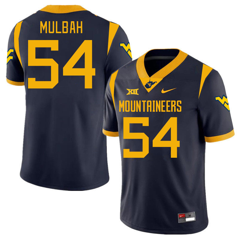 Men #54 Fatorma Mulbah West Virginia Mountaineers College 2024 New Uniforms Football Jerseys Stitche